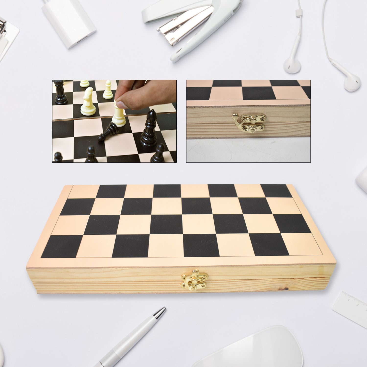 Folding Wooden Chess Board