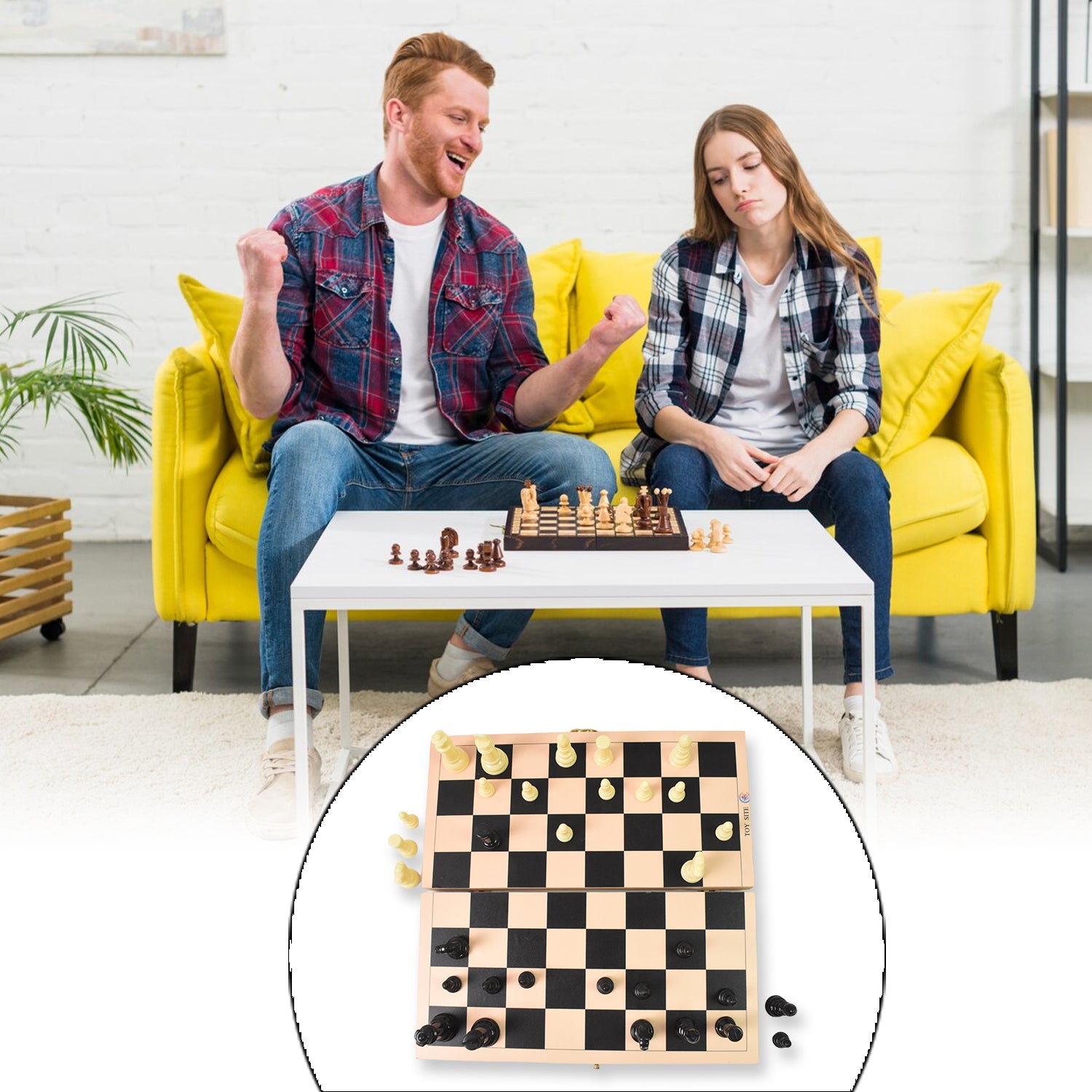 Folding Wooden Chess Board