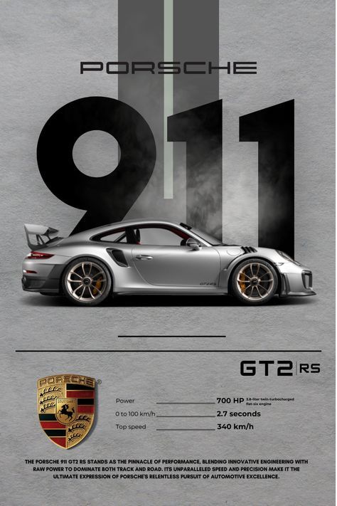PORSCHE 911 GT2 | CUSTOM EDITION POSTER