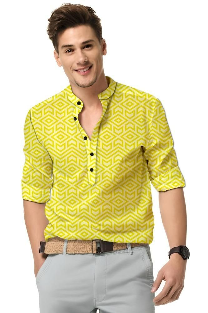 Men's Spread Collar Shirt