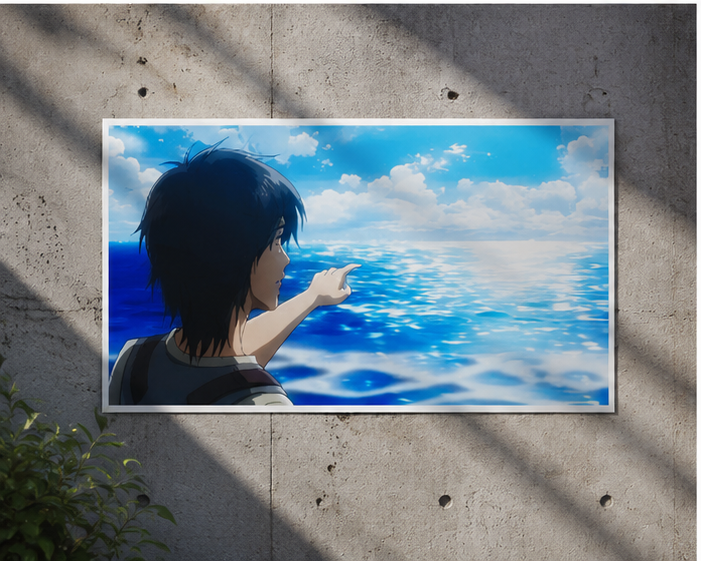 EREN YEAGER | AOT | HIGH QUALITY POSTER | A4 | SHIINE FINISH | WALLMAN